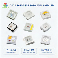 LED RVBW adressable fiable 5050 5,0x5,0x1,5mm 12V 30mA pour bandes numériques et éclairage de scène