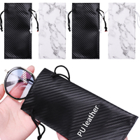 Nouvel An, lot de pochettes à lunettes en cuir PU élégantes, anti-rayures, 9*18 cm, haute qualité, durables, avec cordon de serrage, pour la vente au détail de lunettes