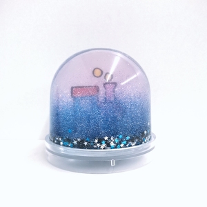 Globe à neige en plastique PS 9*9*8.5cm, kit de bricolage pour enfants, jouet éducatif, kits de photographie et d'arrosage vides pour enfants - Product Image 4
