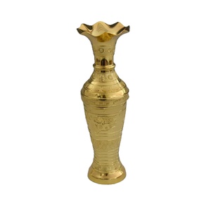 Jarrones De Flores Fundidas De Latn De Alta Calidad <strong>Con</strong> Hermoso Acabado Pulido Venta Caliente Maceta De Metal Florero - Product Image 4