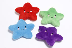 Stella sorridente in cotone Pet giocattolo cartone animato peluche cigolante cane gatto masticare giocattolo per animali domestici accessori - Product Image 2