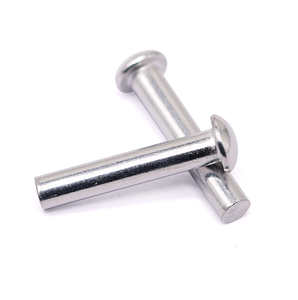 Remaches Semitubulares de Acero Forjado <span class=keywords><strong>en</strong></span> Frío OEM Personalizados de Fábrica con Cabeza Plana de Aluminio para Pasadores de <span class=keywords><strong>Remache</strong></span> de Forro de Freno - Product Image 2
