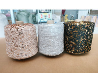 Bulk Strong Acrylic Blended Melange Yarn High Tenacity Chunky Knit Polyester Sequin Yarn with Dyed Pattern Color Knitting Yarns