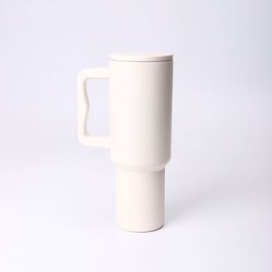 <b>40oz</b> H4.0 <b>Handle</b> Travel Car Mug Vacuum <b>Tumbler</b> Lid Straw Non-Slip ODM OEM Custom Color - Product Image 6