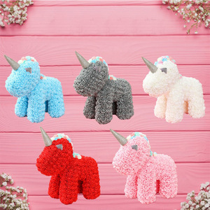 Boîte cadeau licorne en mousse rose, produits finis, vente en gros, cadeau romantique pour la Saint-Valentin, Qixi, anniversaire, filles - Product Image 3