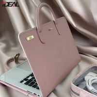 Sac et étui pour ordinateur portable en PU de style féminin, fabriqué par IDEAL Factory, pour ordinateurs portables