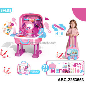 Giocattoli fortunati trucco e deposito valigie a pezzi banco da lavoro Set a pezzi valigie - Product Image 2
