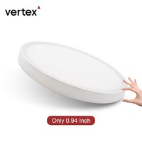 Plafonnier LED moderne ultra-fin à montage en saillie ou encastré 18-36W 3000K-5700K IRC 80/90 pour salon, chambre, bureau CE