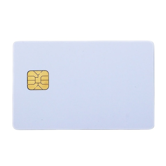 ZF Card SLE4442 RFID Enabled Blank Smart Card with HiCo 2 Track Magnetic Stripe Waterproof CR80 for ID Card & Access Control