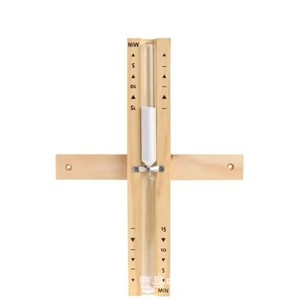 Wooden Sauna Set Bucket Spoon Thermometer Hygrometer <b>Timer</b> For Sauna Room Accessories - Product Image 5