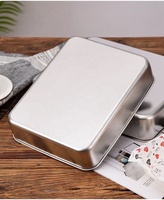 Plateau rectangulaire en acrylique pour tiramisu avec couvercle transparent, boîte à gâteau transparente pour tiramisu, présentation de pâtisserie, stockage alimentaire