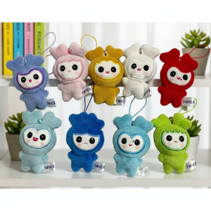 Llavero Kpop TWICE Lovely Light de 10CM, con diseño de dibujos animados, impresión digital, forma de muñeco de peluche suave, MOMO SANA <span class=keywords><strong>NAYEON</strong></span> JIHYO, Año Nuevo Chino - Product Image 1