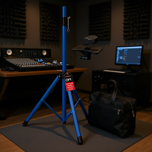 Trípode Azul Cielo de 72 Pulgadas, Soporte de Piso Ajustable de Metal para Altavoces, Accesorios para DJ, Soporte para Monitor de Estudio - Product Image 2