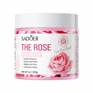 Hot-selling Private Label Botanical Smoothing Rose Extract Moisturizer for Dry Skin, Fresh and Floral Fragrance