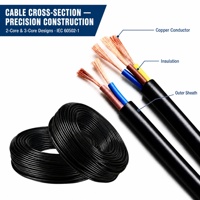 Câbles flexibles RVV en gros, conducteurs en cuivre 2/3/4/5 fils, gaine en PVC, adaptés au câblage intérieur