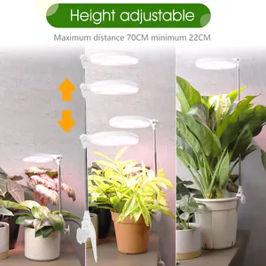 J & C10Wさまざまな形状のクリップグローライト植物ライトのアップグレードされたフルスペクトルクリップ安い卓上白い屋内植物成長ランプ