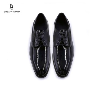 Zapatos de Vestir de Cuero Vacuno para Hombre, Negros, con Cordones, Resistentes al Desgaste, Antiolor, de la Marca Dreamy Stark, para Negocios y Bodas - Product Image 4
