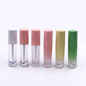 Tubes de gloss à lèvres dégradés personnalisés, tubes carrés et ronds vides avec pinceaux personnalisés - Product Image 2