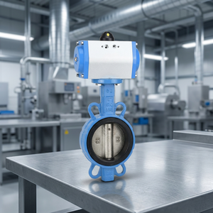 Vanne pneumatique D671X en fonte avec joint EPDM et disque en acier inoxydable, actionnée par air comprimé - Product Image 3