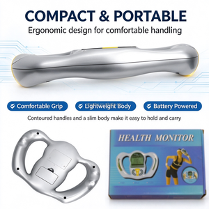 Batteriebetriebenes Handgerät zur Körperzusammensetzungsanalyse BIA Fettmessgerät für Fitness-Studio und Zuhause Tragbarer & <span class=keywords><strong>BMI</strong></span>-Gesundheitstester - Product Image 4
