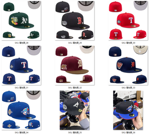 Casquettes ajustées <span class=keywords><strong>snapback</strong></span> sportives vintage en tissu 100 % polyester de haute qualité avec motif lettres et logo toutes équipes – Vente en gros - Product Image 6