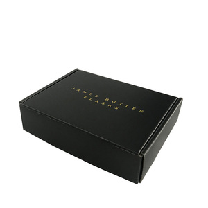 Box Luxury Matte Black Small Corrugated Cardboard Hat Shipping Box Custom Logos