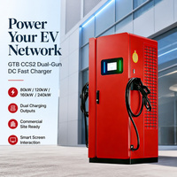 Nueva Estación de Carga Rápida DC de 120kW con Doble Conector GB/T CCS1 para Flotas Comerciales de Vehículos Eléctricos con Certificación CE OCPP2.01