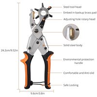 Petit perforateur rotatif robuste en cuir perforateur en cuir perforateur en cuir