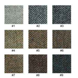 Sang Trọng Và Hữu Cơ 100% Merino Len Anh Xương đòn Tweed Sợi Nhuộm Cho Áo Khoác Của Phụ Nữ - Product Image 2