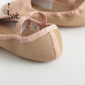 Scarpe da Ballo Classico in <span class=keywords><strong>Pelle</strong></span> con Design a Zampa di Gatto, Suola Interna Traspirante in Rete, Design Flessibile con Lacci, <span class=keywords><strong>Ballerine</strong></span> Professionali - Product Image 5
