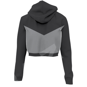Workout Outfits Long Sleeve <b>Zip</b> <b>up</b> Crop Top Hoodie and Pants Women's Breathable Winter Casual Windproof <b>Cropped</b> Tracksuit - Product Image 6