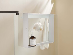 Étagère de rangement suspendue en acier inoxydable de qualité supérieure pour paroi de <span class=keywords><strong>douche</strong></span>, sans perçage, support de rangement antirouille - Product Image 2