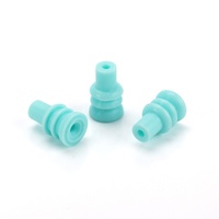 172888-2S Joint d'étanchéité en silicone bleu clair, étanche, pour faisceau de câbles automobile, connecteur de prise d'étanchéité