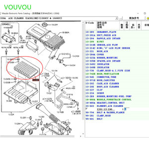 马自达2 DE 1.3 1.5马自达3 BK BL 1.6 2004 2012年新款ZJ01-13-Z40空气滤清器汽车配件 - Product Image 1