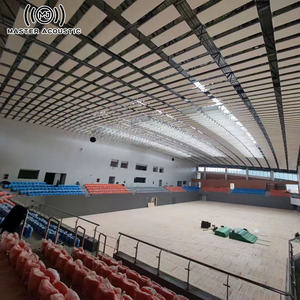 <span class=keywords><strong>Module</strong></span> d'absorption sonore Master Acoustic Glass Fiber Hanging Baffle Bande d'aluminium pour salle de sport Absorbeur de son - Product Image 2