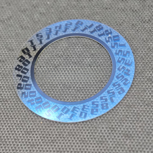 <span class=keywords><strong>Disque</strong></span> de date rotatif en verre <span class=keywords><strong>saphir</strong></span> personnalisé avec revêtement AR teinté bleu, anneau de date de remplacement compatible avec la montre 010 - Product Image 1