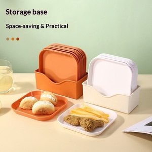 <span class=keywords><strong>Assiette</strong></span> <span class=keywords><strong>carrée</strong></span> de 6 pouces en plastique, <span class=keywords><strong>petite</strong></span>, pour collations et gâteaux, style moderne et minimaliste, pour la table à manger domestique, également utilisable comme <span class=keywords><strong>assiette</strong></span> de service. - Product Image 3