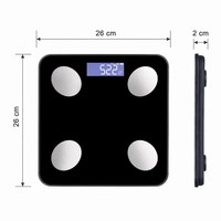 Báscula Electrónica Portátil con Sensor de Precisión y Diseño de Esquinas Redondeadas para Gimnasio, Precio de Fábrica