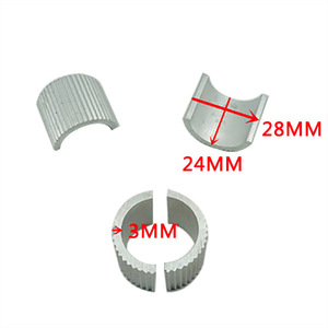 Aluminum Alloy Motorcycle Handlebar <b>Spacer</b> 22mm To 28mm Anti Slip Set Of 4 For Retrofit Upgrade - Product Image 2