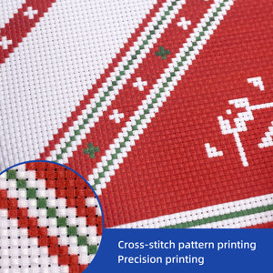 Tissu en polyester pour point de croix 11/12/14/16/18CT <span class=keywords><strong>Aida</strong></span> pour <span class=keywords><strong>broderie</strong></span> DIY, impression haute définition personnalisée disponible - Product Image 2