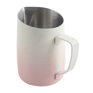 Pichet à cappuccino de 430 ml, pichet à verser avec bec rond et poignée, pichet à mousse de lait - Product Image 5