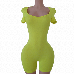 Nouvel ensemble de combinaisons et bodys pour femmes 2026 – Tenues de fitness et de sport en nylon avec fermeture éclair personnalisée – Loungewear coloré - Product Image 3