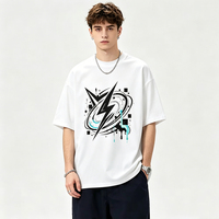 T-shirt personnalisé streetwear avec impression silicone avant et arrière, OEM, 180g, confort toute la journée, séchage rapide, extensible 4 directions, performance