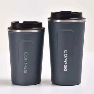 Simple 304 Stainless Steel <b>Coffee</b> Mug Portable Car Thermos Business Office Gift Dual-Drink Mug - Product Image 5