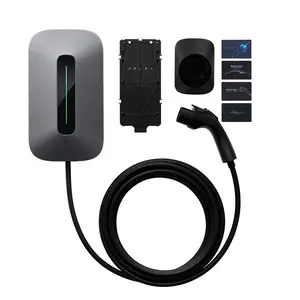 Oem Odm 7kw 11kw 22kw Electric Car Ev Charger Type 2 Ac Wall Box Home Ev Charging Station With 4.3 Inch Lcd Display