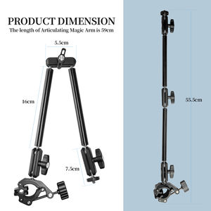 YUANYU Magic Arm w зажим навесной Настольный фотоаппарат телефон крепление Шарнирный рычаг для iPhone DSLR Экшн-камера видео свет - Product Image 4