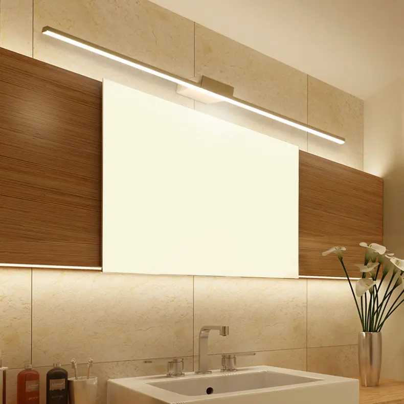 현대 Led 욕실 거울 램프 화장품 오버 벽 거울 빛