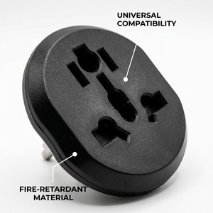 Adaptateur <span class=keywords><strong>de</strong></span> <span class=keywords><strong>voyage</strong></span> universel, <span class=keywords><strong>prise</strong></span> <span class=keywords><strong>de</strong></span> style allemand vers <span class=keywords><strong>prise</strong></span> <span class=keywords><strong>universelle</strong></span>, convertisseur <span class=keywords><strong>de</strong></span> courant européen ignifuge pour PC, vente en gros, fournisseur d'usine - Product Image 2