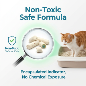 Arena para Gatos Biodegradable y Desechable por el Inodoro con Indicador de Cambio de Color para Monitoreo de Salud y Detección Temprana de Problemas Urinarios a Base de Minerales, con Prueba de PH - Product Image 5