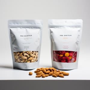 Offres Spéciales personnalisé imprimé en plastique Kraft pochettes debout sac à fermeture éclair sac d'emballage alimentaire pour les noix collations de fruits secs - Product Image 6